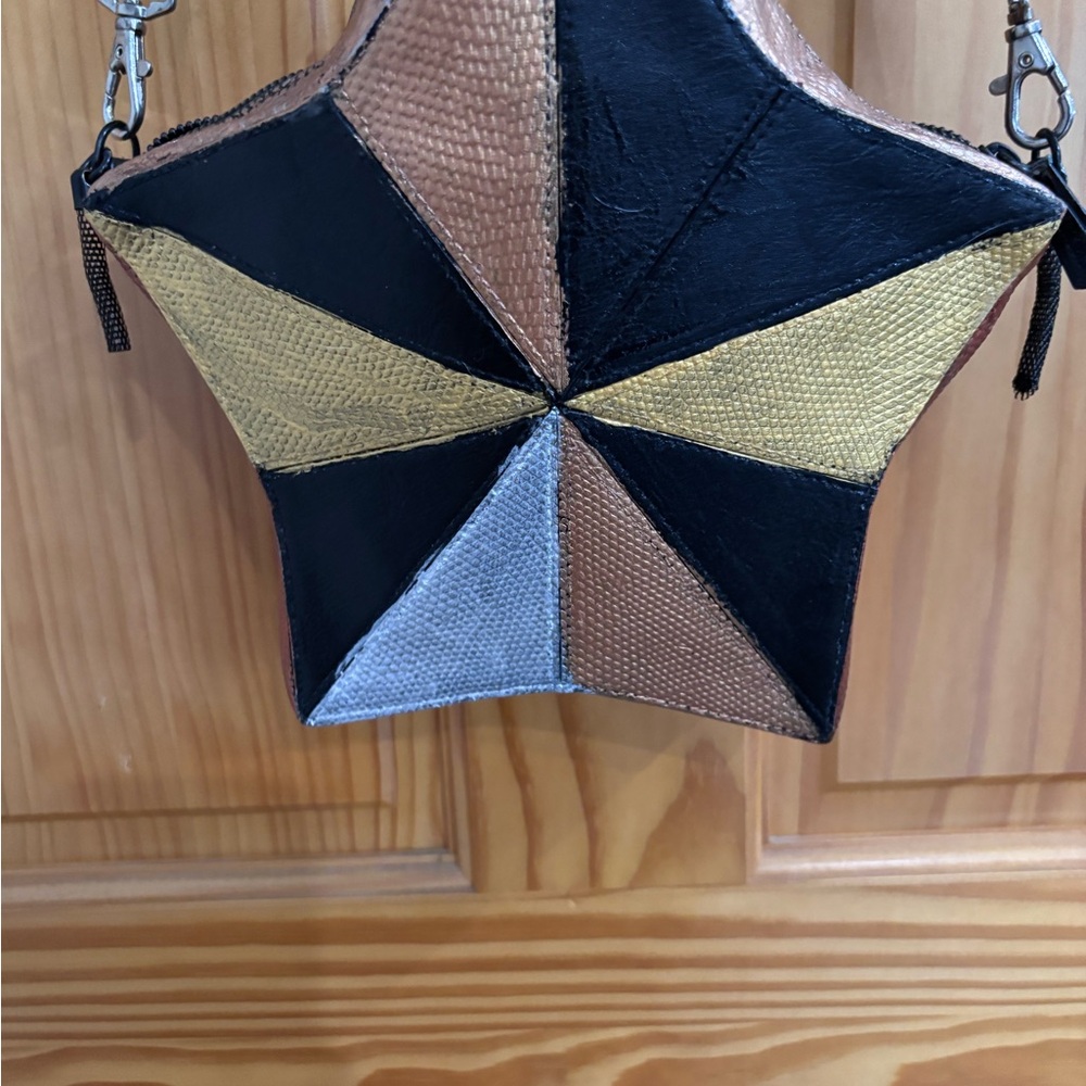 Circus by Sam Edelman Black, Gold, and Tan Crossbody Bag